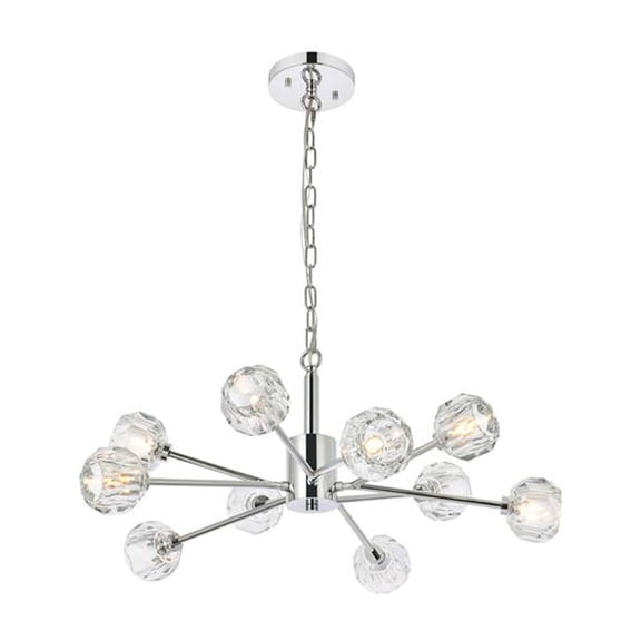 Graham 10 Light Pendant in Chrome