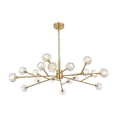 thumbnail image 1 of Elegant Lighting Graham 18-Light Modern Crystal/Iron Pendant in Gold, 1 of 9