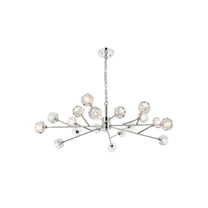 Elegant Lighting Graham 18-Light Modern Crystal Pendant in Chrome