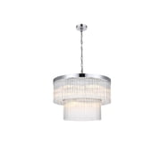 Elegant Lighting Harlow 24 inch Chandelier in Chrome