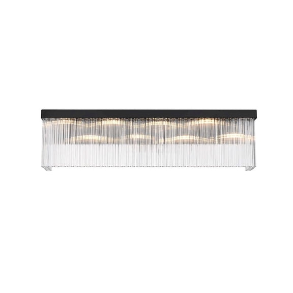Elegant Lighting Harlow 34 inch Wall Sconce in Black