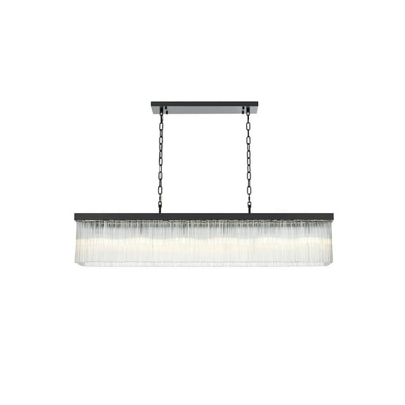 Elegant Lighting Harlow 49 Inch Chandelier In Black