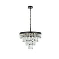 thumbnail image 1 of Elegant Lighting Josephine 20 Inch Round Chandelier In Black, 1 of 8