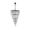 thumbnail image 1 of Elegant Lighting Josephine 32 inch Rectangular Chandelier in Black, 1 of 8