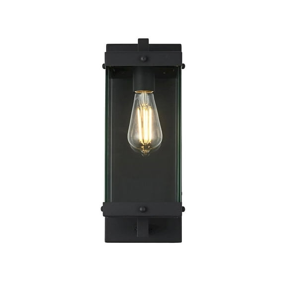 Elegant Lighting Julien 6 Inch Outdoor Wall Sconce In Black