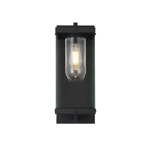 Elegant Lighting Keaton 8 Inch Outdoor Wall Sconce In Black