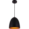 thumbnail image 1 of Living District Circa Collection Pendant D9.5in H10.5in Lt-1 Black Finish (LDPD2036), 1 of 5