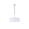 thumbnail image 1 of Elegant Lighting Ld4072d14 Etude 1 Light 14" Wide Pendant - White, 1 of 7