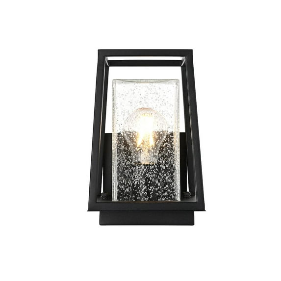 Elegant Lighting Lehigh 7 inch Outdoor Pendant in Black