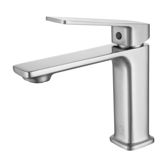 Elegant Lighting Lena Single Hole Single Handle Bathroom Faucet In Brushed Nickel