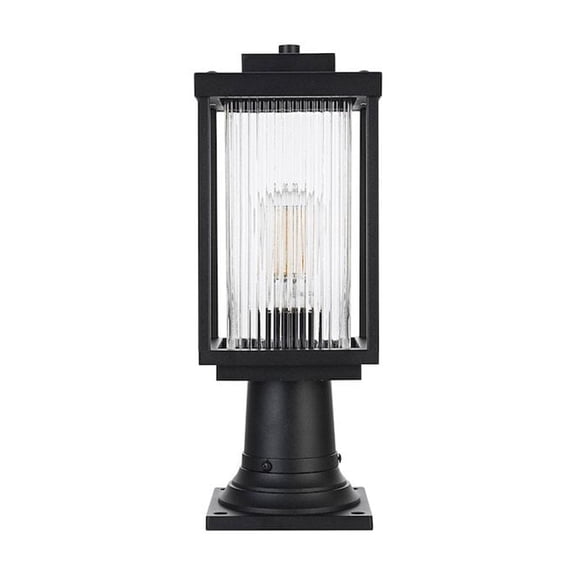 Elegant Lighting Ludlow 7 inch Outdoor Pendant in Black