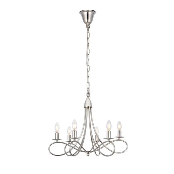 Urban Classic Lyndon 6 light polished Nickel Pendant