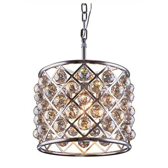 Elegant Lighting Madison 14" 4 Light Royal Crystal Pendant Lamp