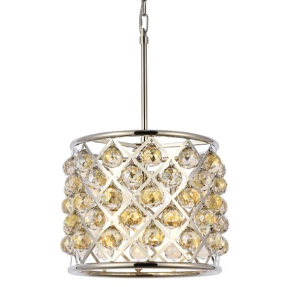 Elegant Lighting Madison 14" 4 Light Royal Crystal Pendant Lamp