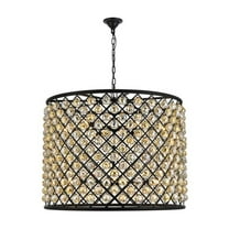 Elegant Lighting Madison 36" 12 Light Royal Crystal Pendant Lamp