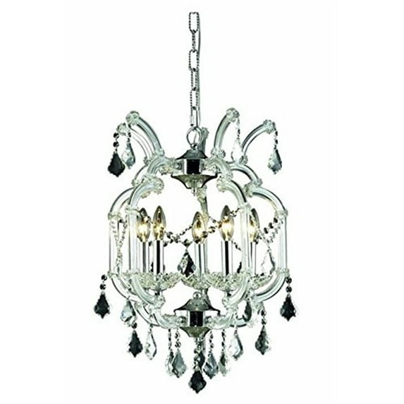 Elegant Lighting Maria Theresa 16" 5 Light Spectra Crystal Chandelier