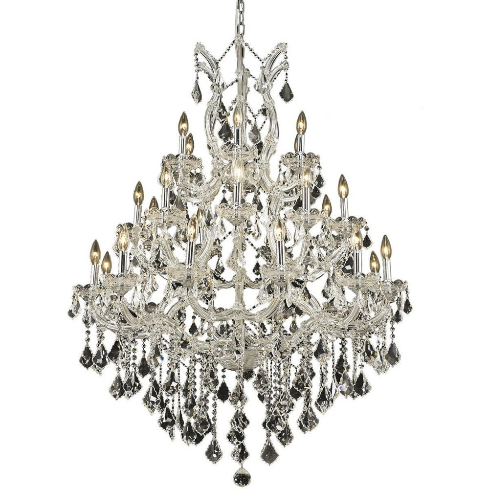 Maria Theresa 28-Light Chrome Crystal Chandelier
