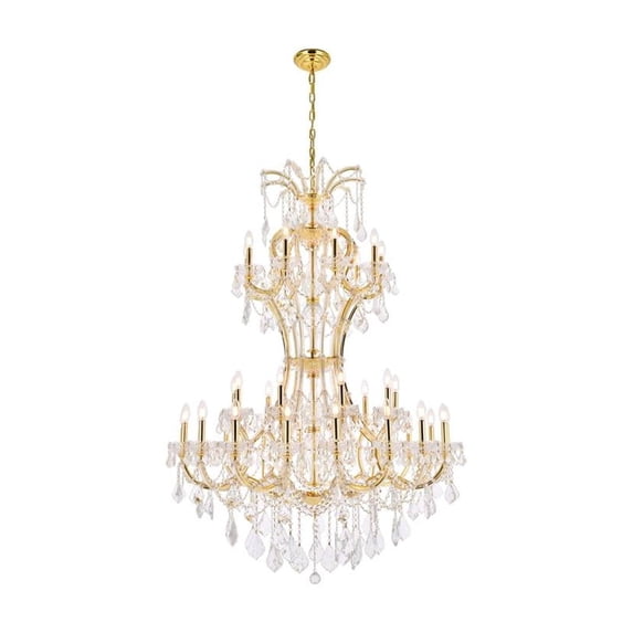 Elegant Lighting Maria Theresa 46" 36 Light Royal Crystal Chandelier