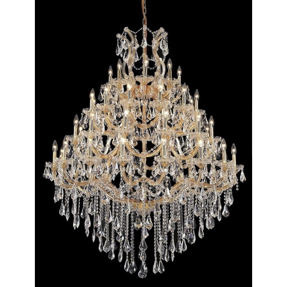Elegant Lighting Maria Theresa 46" 49 Light Royal Crystal Chandelier