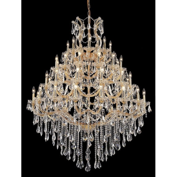 Elegant Lighting Maria Theresa 46" 49 Light Royal Crystal Chandelier