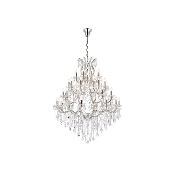 Maria Theresa 49 light Chrome Chandelier Clear Royal Cut Crystal