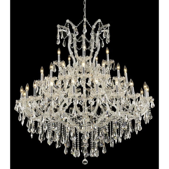 Elegant Lighting Maria Theresa 41 light Chrome Chandelier Clear Royal Cut Crystal