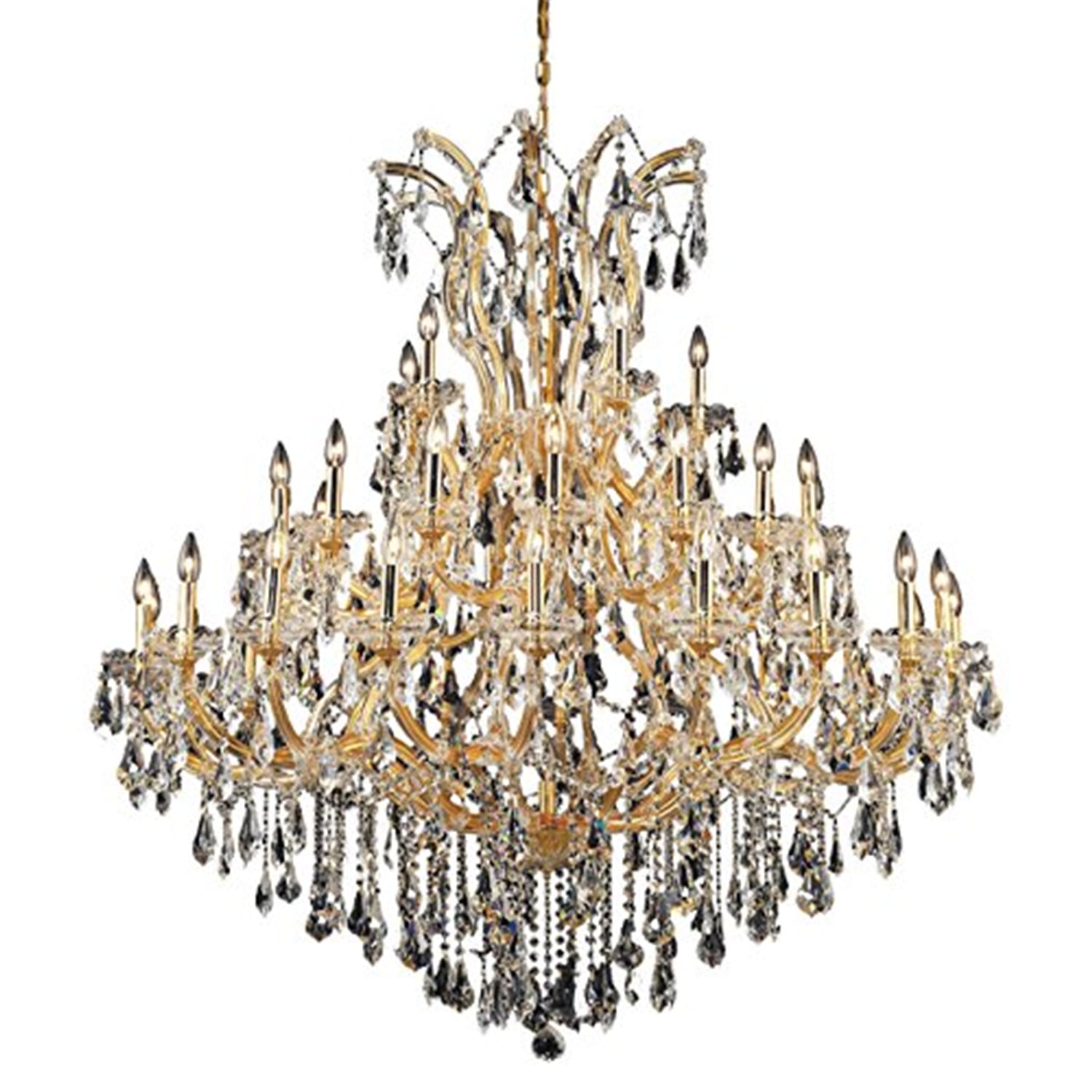 Maria Theresa 52" Gold Crystal 41-Light Chandelier