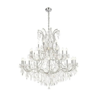 Elegant Lighting Maria Theresa 52" 41 Light Royal Crystal Chandelier