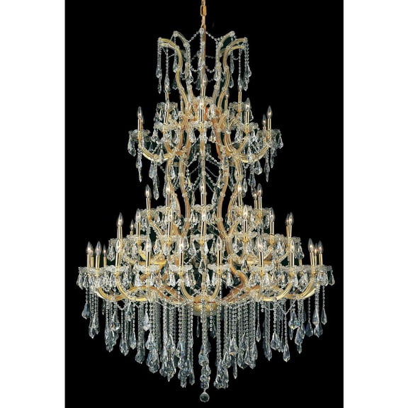 2801 Maria Theresa Collection Chandelier D:54in H:72in Lt:61 Gold Finish (Royal Cut Crystals)