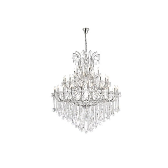 Elegant Lighting Maria Theresa 49 light Chrome Chandelier Clear Royal Cut Crystal