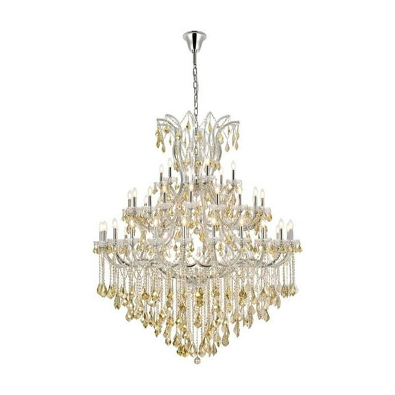 Elegant Lighting Maria Theresa 60" 49 Light Royal Crystal Chandelier