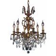 thumbnail image 1 of Elegant Lighting Marseille 20" 6 Light Elegant Crystal Chandelier, 1 of 2