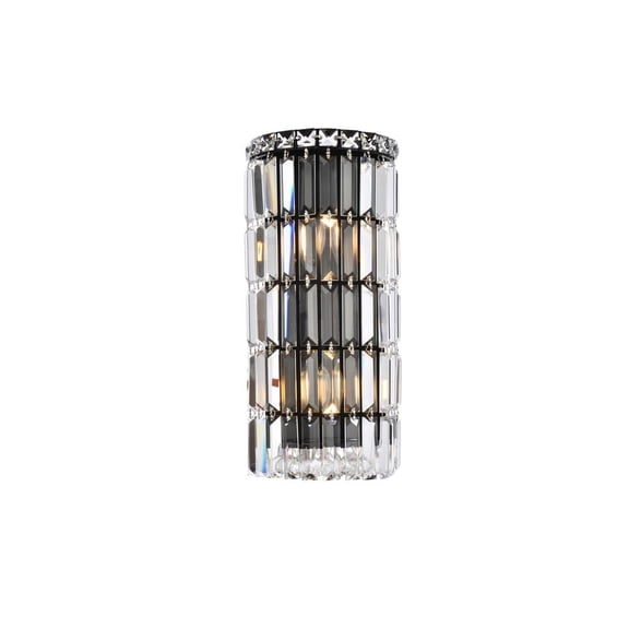 Elegant Lighting Maxime 8 Inch Black Wall Sconce