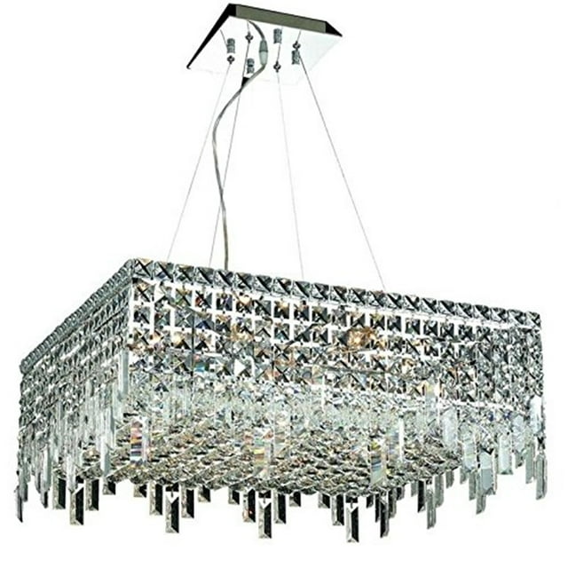 Elegant Lighting Maxime 24" 12 Light Elements Crystal Chandelier