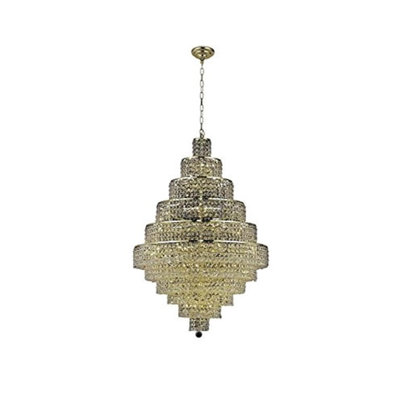 2039 Maxime Collection Chandelier D:32in H:48in Lt:30 Gold Finish (Royal Cut Crystals)