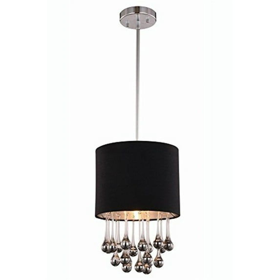 Elegant Lighting Metro 10" Pendant Lamp in Chrome