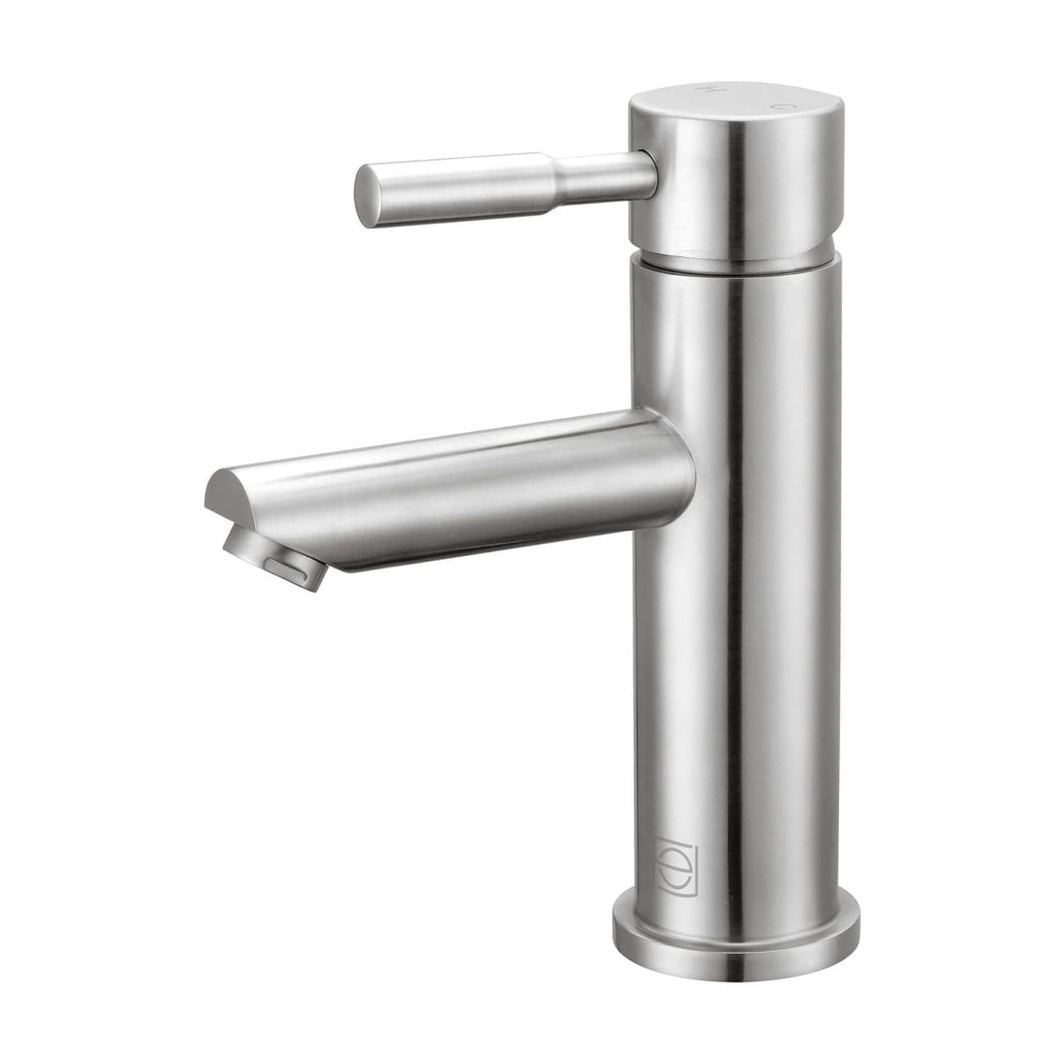 Brushed Nickel Single-Handle Bathroom Faucet with Ceramic Disc