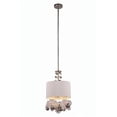 thumbnail image 1 of Elegant Lighting Milan 15" 2 Light Pendant Lamp in Nickel, 1 of 3
