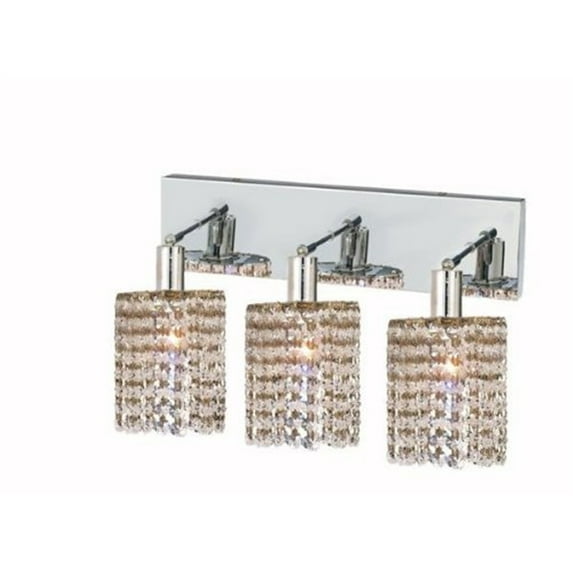 Elegant Lighting Mini 3 Light Spectra Crystal Round Vanity Lighting