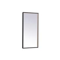 Elegant Decor Pier 48 inch LED mirror with adjustable color temperature 3000K/4200K/6400K in black
