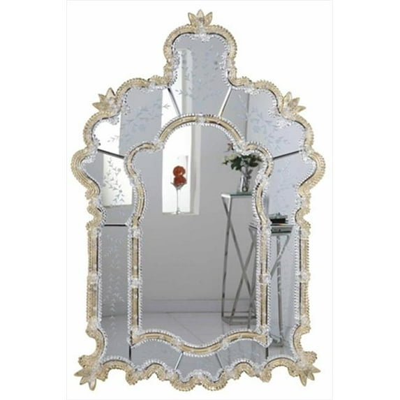 Elegant Lighting Murano 33" Decorative Mirror in Gold