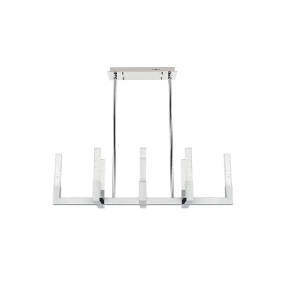 Elegant Lighting Noemi 8-Light Metal Adjustable LED Pendant in Chrome