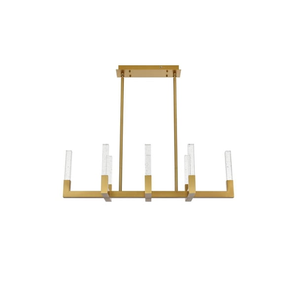 Elegant Lighting Noemi 8-Light Metal Adjustable LED Pendant in Satin Gold