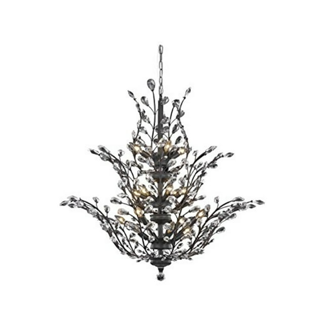 Elegant Lighting Orchid 41" 18 Light Royal Crystal Chandelier