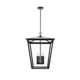 thumbnail image 1 of Elegant Lighting Oxford 7" Outdoor Pendant In Black, 1 of 8