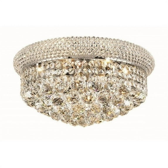 Elegant Lighting Primo 16" 8 Light Spectra Crystal Flush Mount