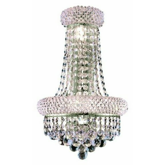 Elegant Lighting Primo 17" 4 Light Royal Crystal Wall Sconce