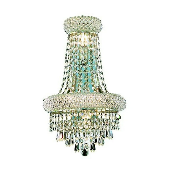 Elegant Lighting Primo 18" 4 Light Royal Crystal Wall Sconce