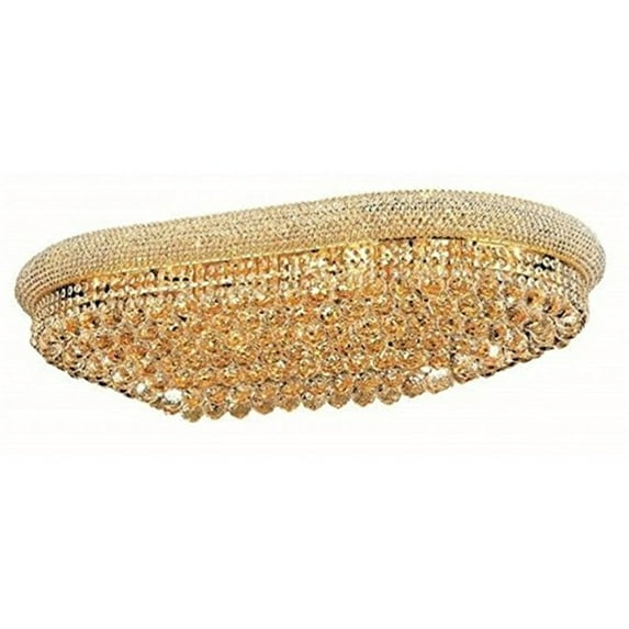 Elegant Lighting Primo 24" 24 Light Elements Crystal Flush Mount