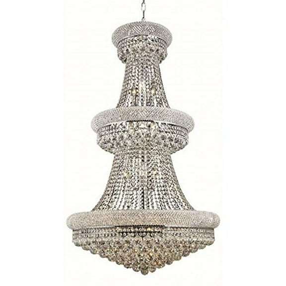 Elegant Lighting Primo 30" 32 Light Royal Crystal Chandelier